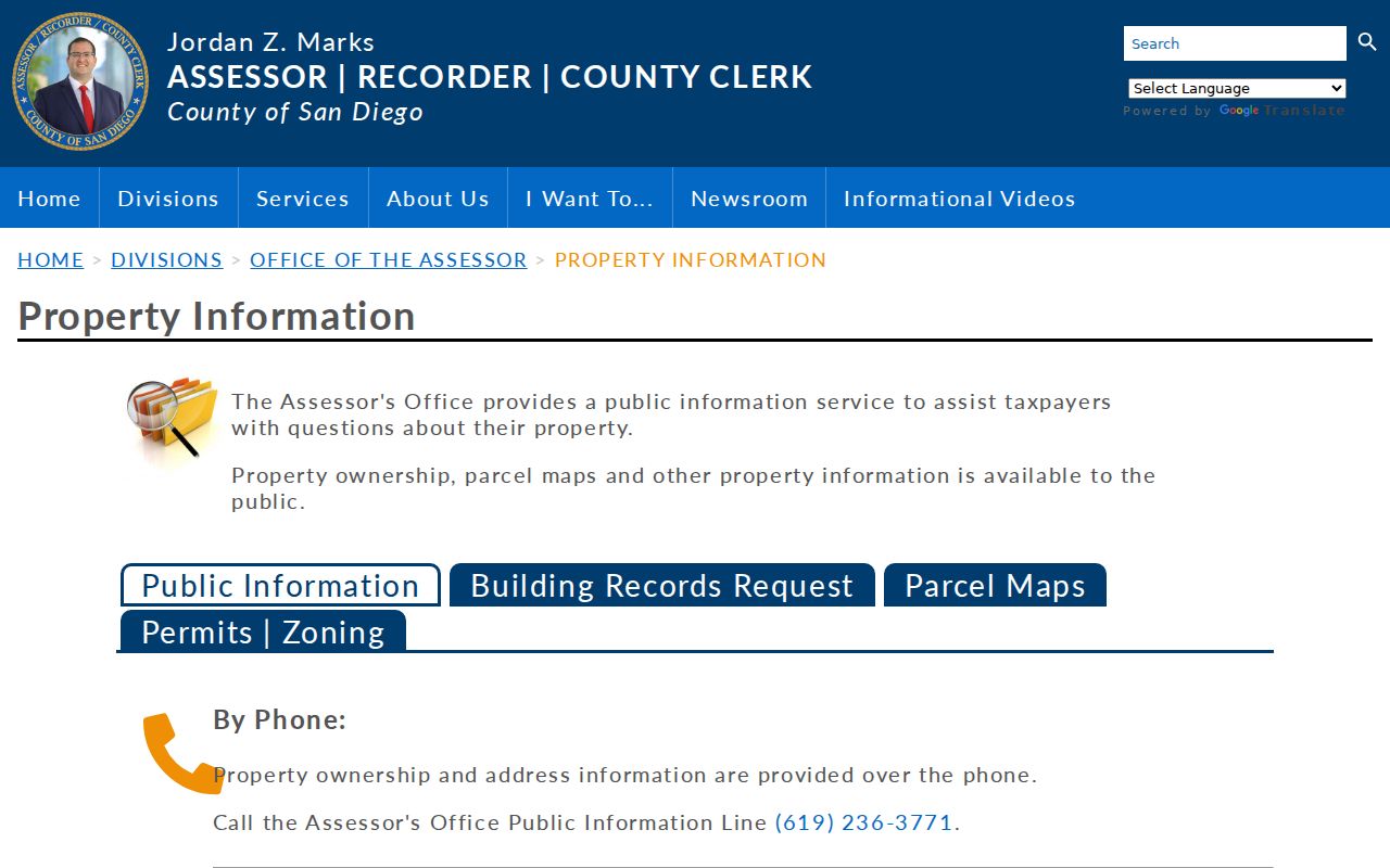 Imperial Beach people search San Diego County property records options